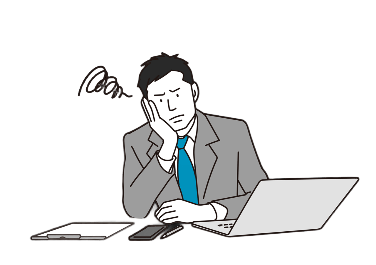 頭を抱える経営者
